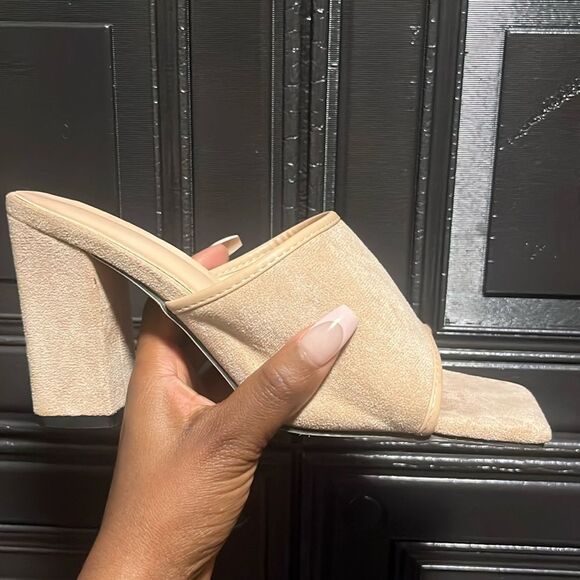 Suede Mule heels - Picture 1 of 5